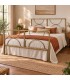 Letto matrimoniale in ferro Koris - Bronzo