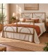Letto matrimoniale in ferro Koris - Oro ducato