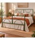 Letto matrimoniale in ferro Koris - Verde Bottiglia