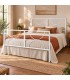 Letto matrimoniale in ferro Koris - Bianco lucido