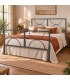 Letto matrimoniale in ferro Koris - Grigio Siderale