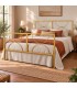 Letto matrimoniale in ferro Koris - Oro