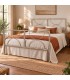 Letto matrimoniale in ferro Koris - Tortora Shabby Chic
