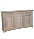 Credenza 3 Ante a Goccia in legno Noce