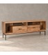 Mobile porta tv 2 cassetti Mangal con struttura in legno di acacia