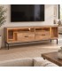 Mobile porta tv 2 cassetti Mangal con struttura in legno di acacia