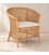 Poltrona Adelfa in rattan con cuscino sfoderabile