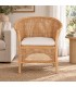 Poltrona Adelfa in rattan con cuscino sfoderabile vista alternativa