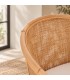 Poltrona Adelfa in rattan con cuscino sfoderabile dettaglio dei materiali