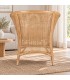 Poltrona Adelfa in rattan con cuscino sfoderabile ambientazione con arredi