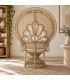 Poltrona Peacock naturale con cuscini sfoderabili seconda ambientazione con arredi