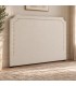Testiera letto Zenda naturale con piedini in legno di pino vista alternativa