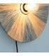 Lampada applique Kanda natural azzurro con attacco E27 dettaglio dei materiali