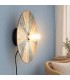 Lampada applique Kanda natural azzurro con attacco E27 ambientazione con arredi