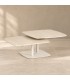 Tavolino allungabile Joosef ivory con piano in gres porcellanato