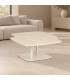 Tavolino allungabile Joosef ivory con piano in gres porcellanato