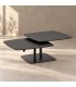 Tavolino allungabile Joosef gris con piano in gres porcellanato
