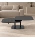 Tavolino allungabile Joosef gris con piano in gres porcellanato