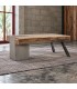 Tavolino Manchester con piano in legno di mango