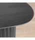 Tavolino Orissa nero con struttura in legno di mango