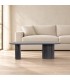 Tavolino Orissa nero con struttura in legno di mango