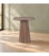 Tavolino Orissa naturale Ø46 con struttura in legno di mango
