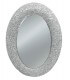 Specchio ovale effetto glitter