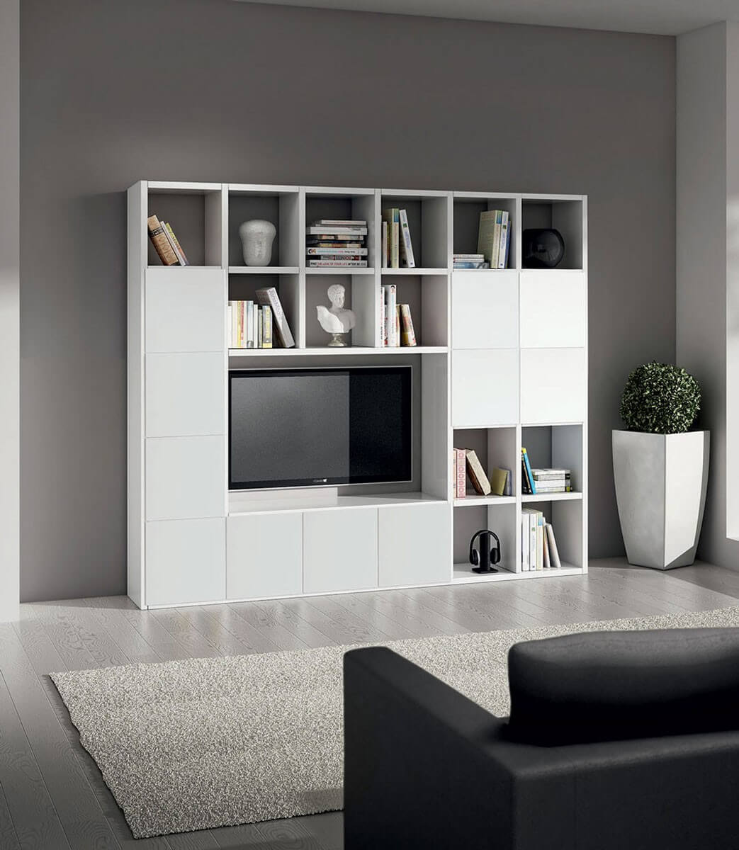 Parete bianco frassinato