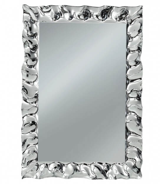 Guru-Shop Sun Specchio Antico Bianco 2 Specchi Legno Ferro 60x60x1 cm 