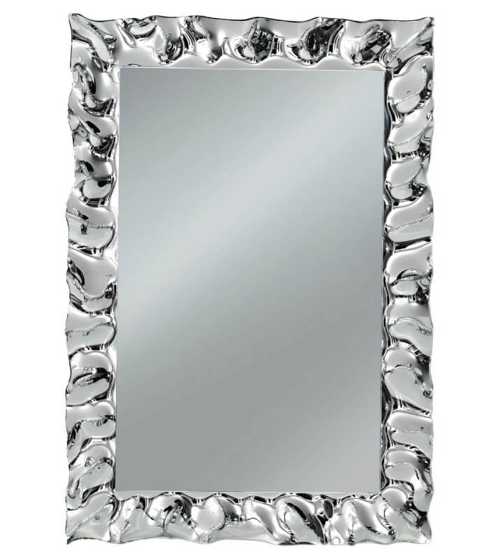 Specchio da Parete Lungo Moderno: Specchio da camera Decorazioni muro  salotto Specchio con cornice Argento Grande rettangolare Specchio da  ingresso