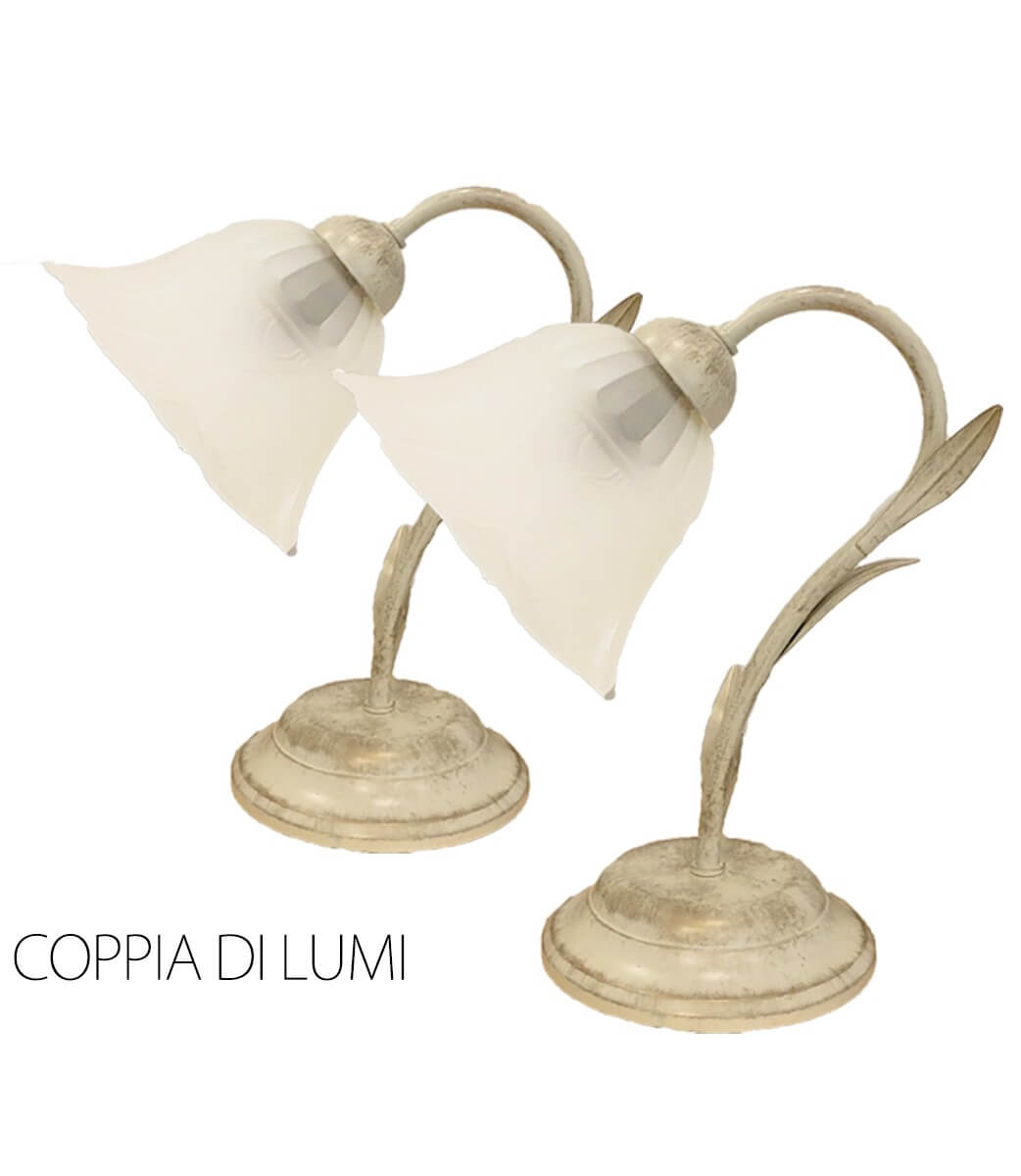 Coppia di lumetti Fogliolina