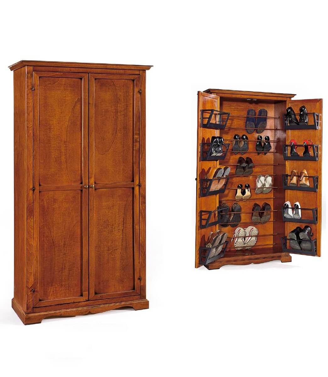 Scarpiera classica in legno