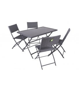 Set tavolo + 4 sedie Space Coveri Garden