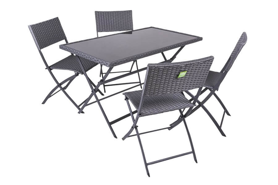 Set tavolo + 4 sedie Space Coveri Garden