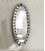 Specchio ovale 190x90 con cornice in vetro argento nebulizzato