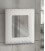 Specchiera 100x92 con cornice bianca e swarovski