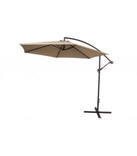 Ombrellone parasole quadrato ruotante palo laterale a sbalzo base a croce