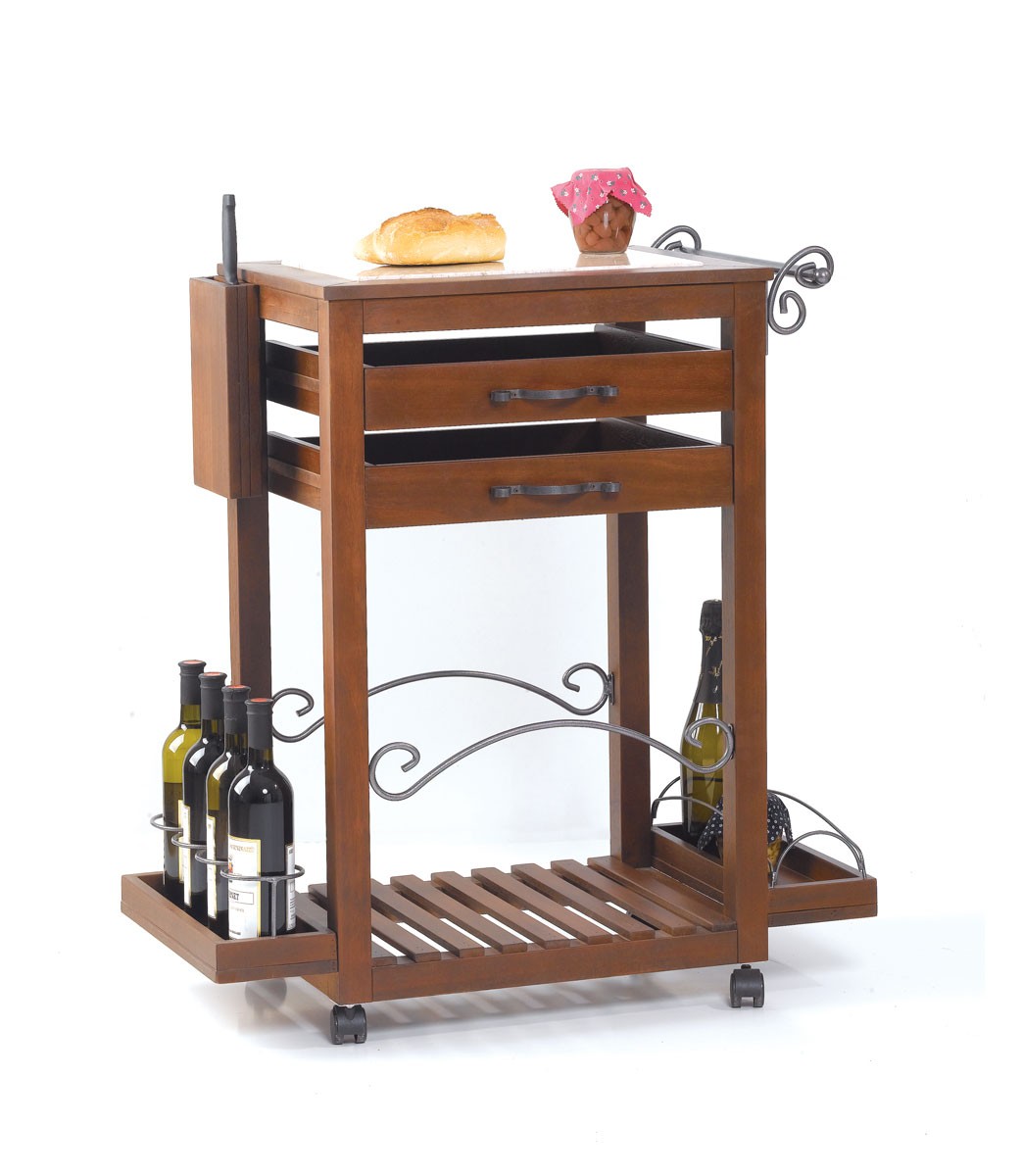 Carrello cucina 2 cassetti
