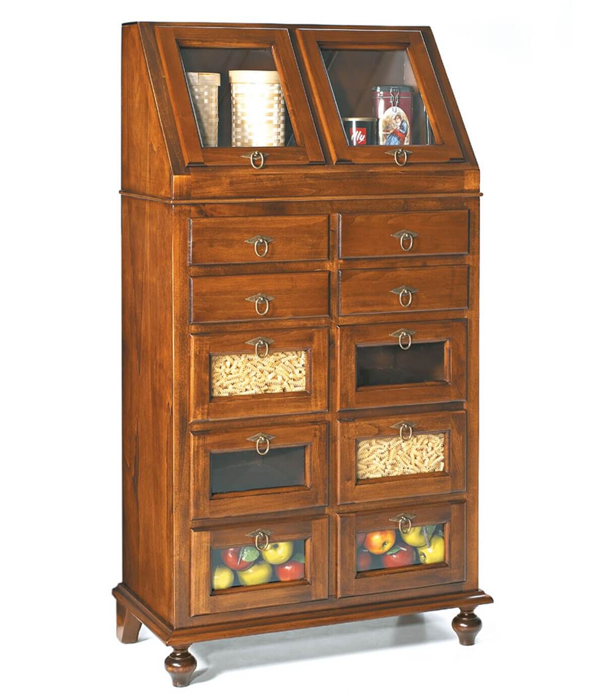 Mobile dispensa classico da cucina in legno