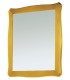 Specchio con cornice in legno sagomata