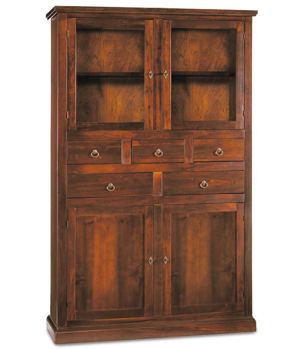 Dispensa alta in legno da cucina