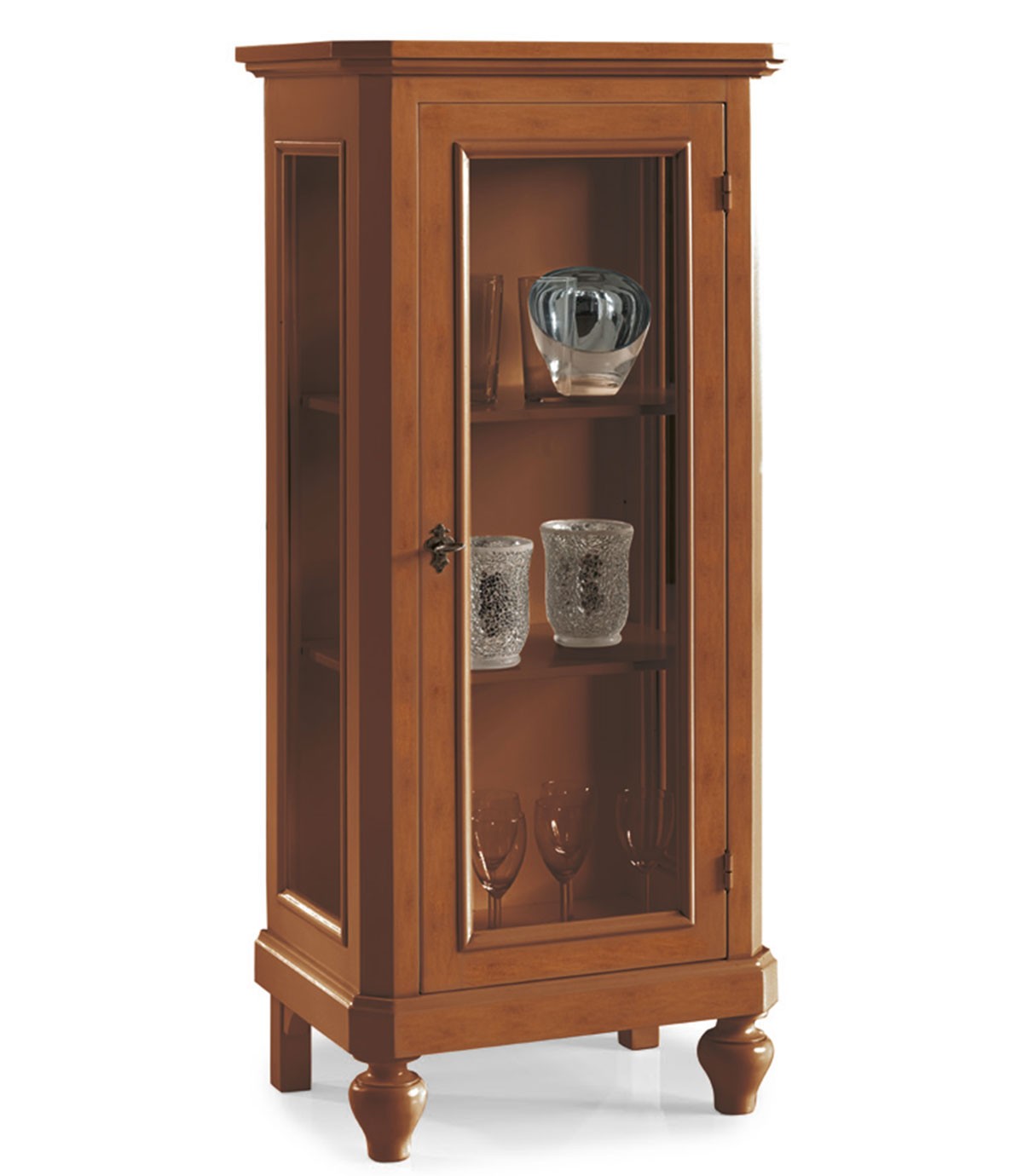 Vetrinetta ad Angolo 1 porta in legno