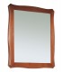 Specchio con cornice in legno sagomata