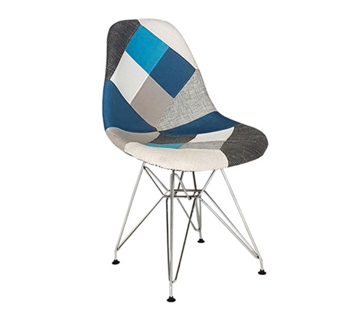 Sedia Imbottita in tessuto Patchwork