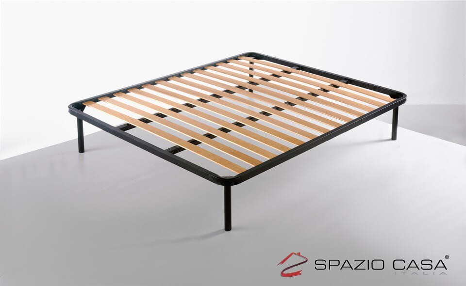 Rete letto matrimoniale a Doghe Profilo 6 Cm