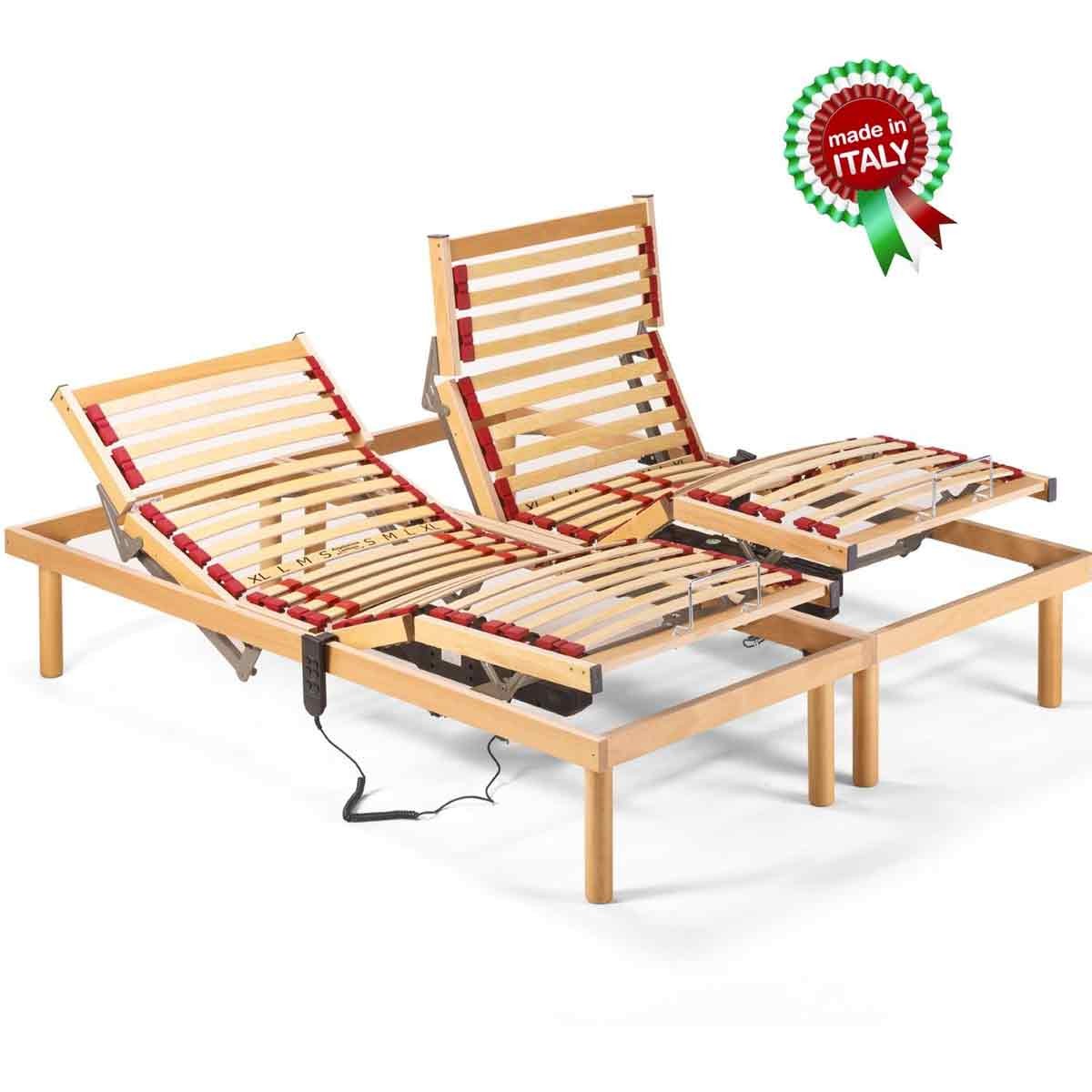 Rete Ortopedica Legno Faggio Elettrica Motore OKIN