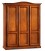 Armadio Legno 3 Porte Classico Noce Arte Povera