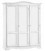 Armadio Legno 3 Porte Laccato Bianco