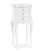 Comodino Francesino in legno bianco opaco