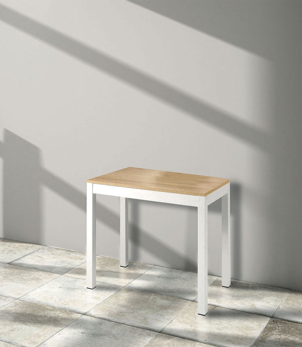 Consolle allungabile piano in legno rovere